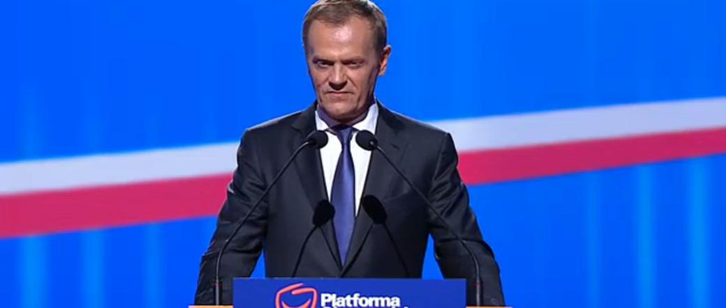 Donald Tusk na Konwencji PO