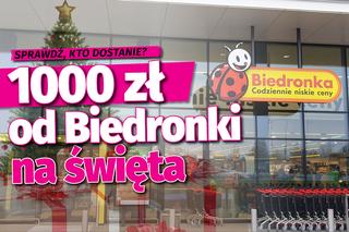 1000 zł od Biedronki na święta! Zobacz, kto dostanie pieniądze