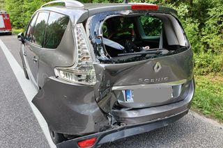 Wypadek w Lisowie. Cztery osoby ranne, w tym troje dzieci. Są utrudnienia