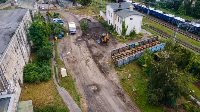 Budowa miejskiej części przystanku Szczecińskiej Kolei Metropolitalnej Stołczyn (Glinki)