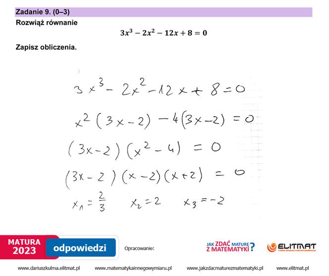 Matura 2023: matematyka. Arkusze CKE i odpowiedzi [Formuła 2023]	