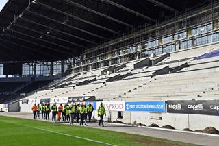 Budowa stadionu w Szczecinie - luty 2022