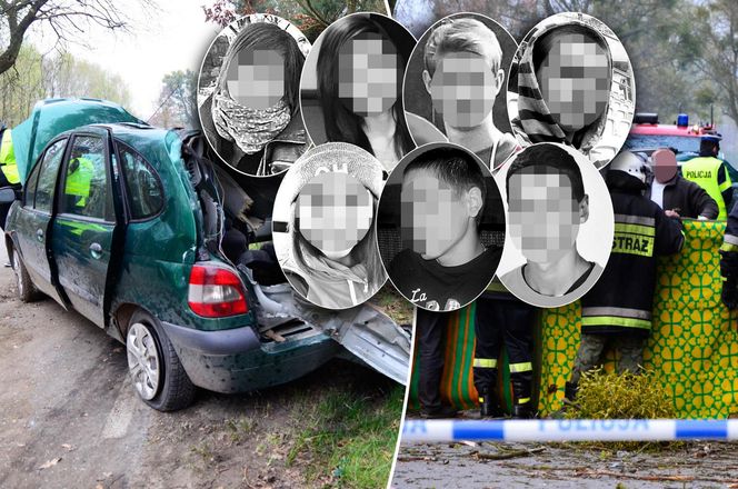 Tragiczny wypadek w Klamrach. Siedmioro nastolatków zginęło w nocy