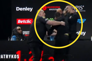Zadyma na konferencji przed FAME MMA 13. Hejter zaatakował Dawida Malczyńskiego, zareagowała ochrona