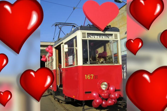 Walentynkowy tramwaj