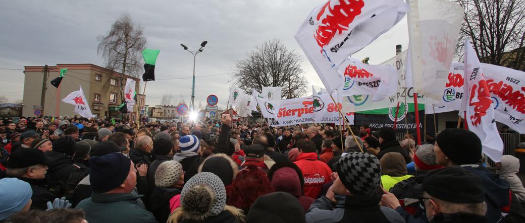 górnicy idą na wojnę z Kopacz