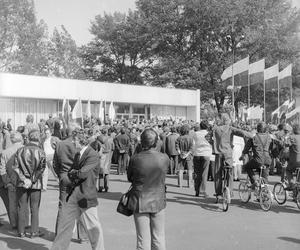 Powrót piłkarskiej reprezentacji Polski z Mistrzostw Świata w Republice Federalnej Niemiec - powitanie na lotnisku Okęcie, 1974 rok