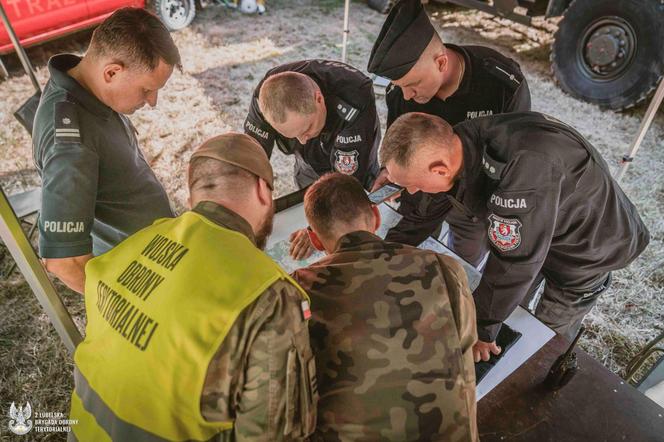 Ćwiczenia 2 LBOT  z ratownictwa na terenie powiatu radzyńskiego
