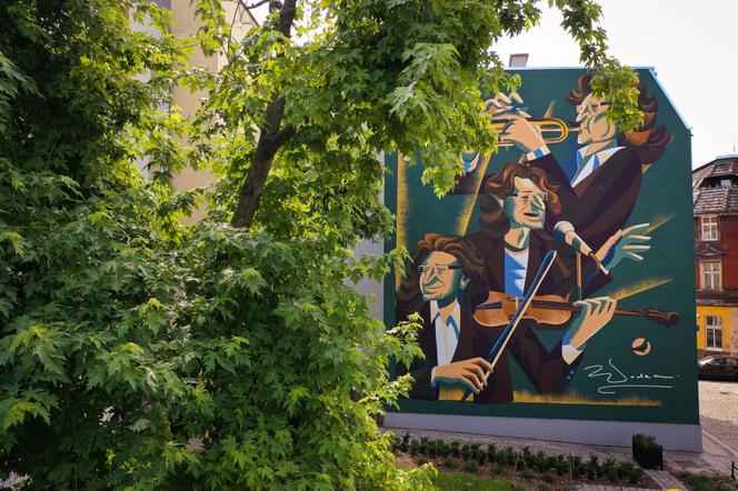 Muzyczne murale w Opolu – Zbigniew Wodecki (4)