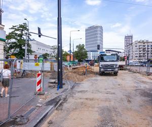 Budowa tramwaju na ul. Rakowieckiej w Warszawie