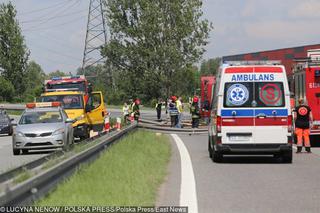 Wypadek w Sosnowcu na S1