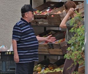 Edward Miszczak i Anna Cieślak na bazarku