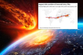 Tam może uderzyć asteroida w 2032 roku! Naukowcy pokazują mapę