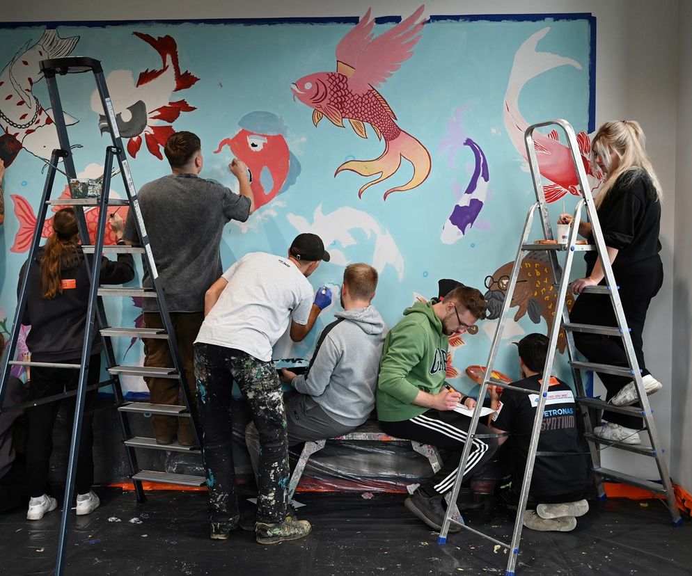 Studenci ANS stworzyli mural z Magistrem Morsem