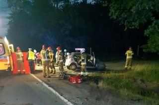 Śmiertelny wypadek na DK 12 pod Piotrkowem Tryb. Kierujący chevroletem wjechał pod tira [ZDJĘCIA]