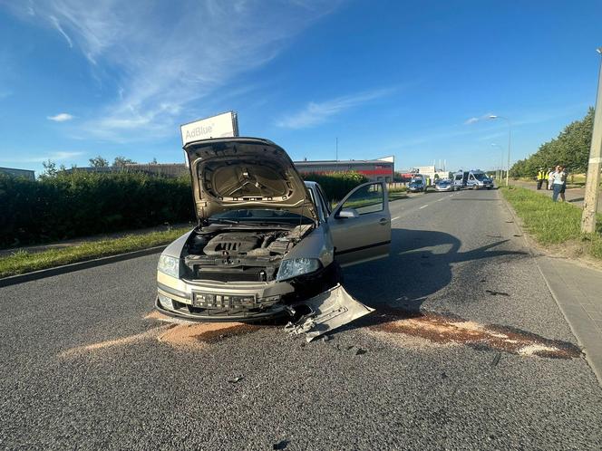 Wypadek na ul. Drabika w Siedlcach