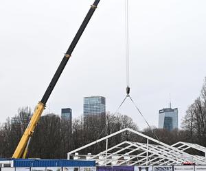 Budowa zadaszenia nad zabytkowymi pozostałościami Pałacu Saskiego 