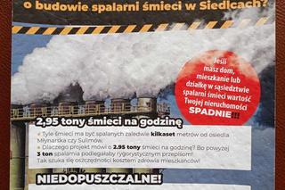 Władze PEC podkreślają, że treść ulotki o budowie spalarni w Siedlcach jest nieprawdziwa i publikują oświadczenie w tej sprawie