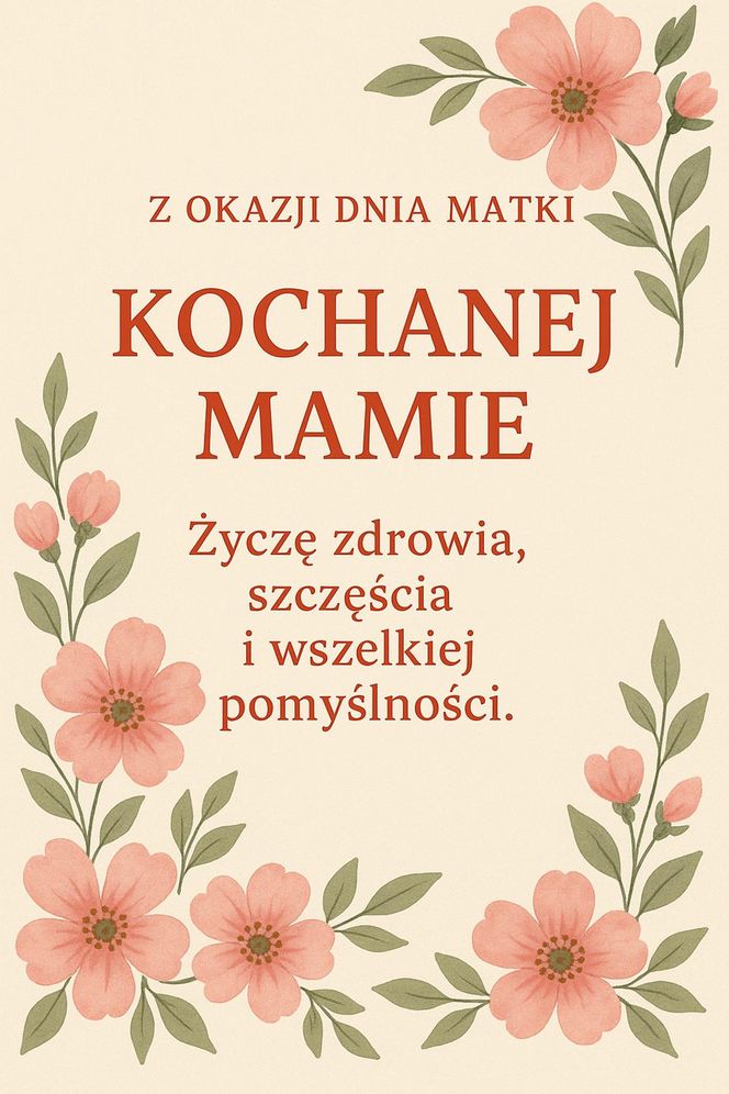 Kartka na Dzień Matki