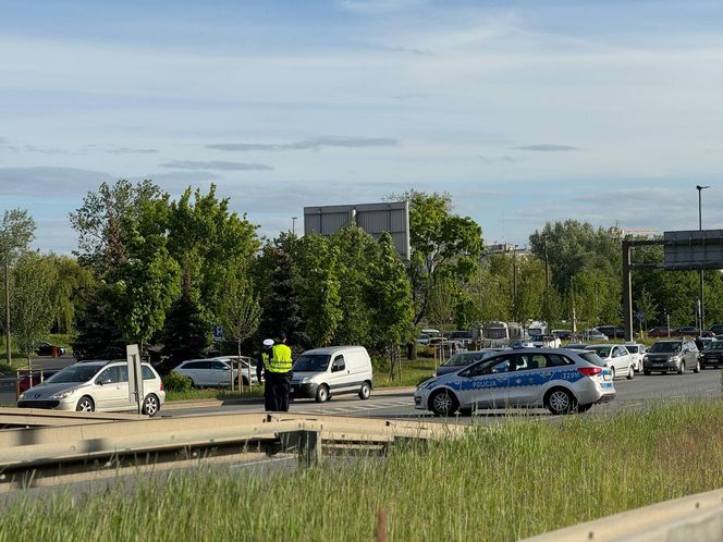 Blokada na moście Siekierkowskim (7.05.2025)
