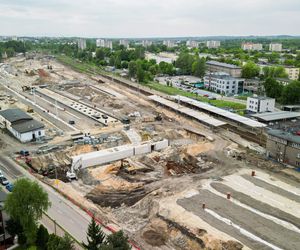Postęp prac na węźle katowickim 