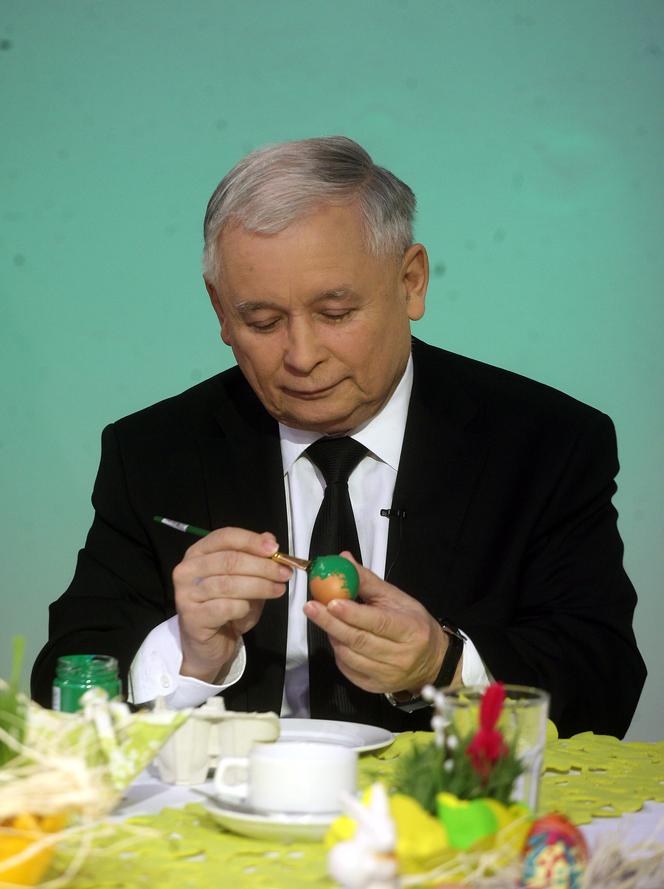 Prezes Jarosław Kaczyński malował PiSanki