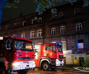 Pożar pustostanu w Chorzowie. 31-letni sprawca podpalenia usłyszał zarzuty