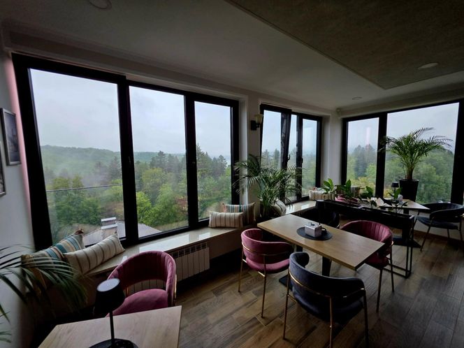 Kawiarnia Widokowa w Polańczyku Perła Bieszczadów.