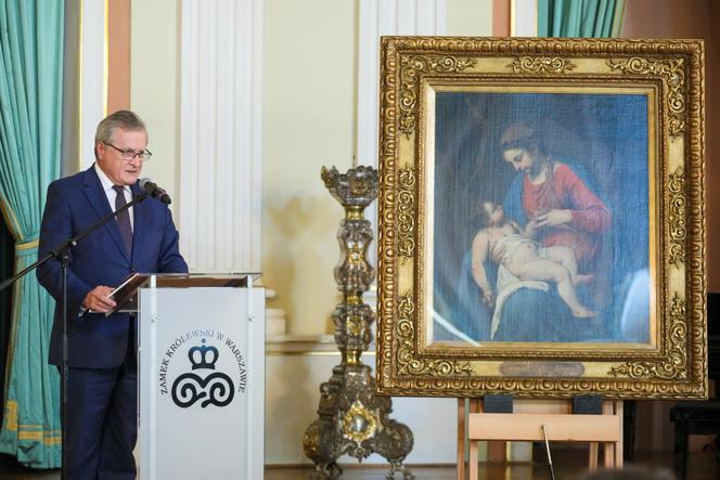 Obraz "Madonny z Dzieciątkiem" w Zamku Królewskim