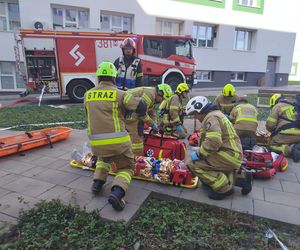 Powiatowe ćwiczenia strażackie w szpitalu wojewódzkim w Siedlcach