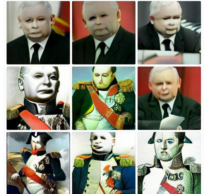 Kaczyński jako Napoleon Bonaparte