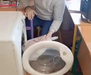 Dzień bez plecaka w warszawskiej szkole