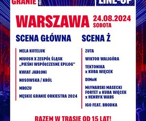 Męskie Granie 2024 w Warszawie - line-up