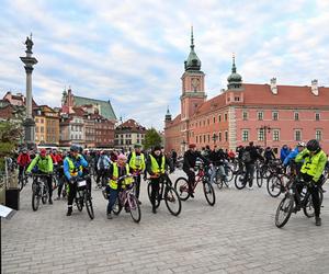 Rowerowa Masa Krytyczna na ulicach Warszawy