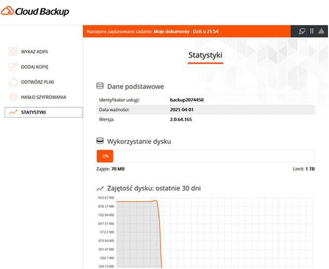 Bezpieczne przechowywanie plików w chmurze. Cloud Backup pomoże zabezpieczyć dane Twojej firmy