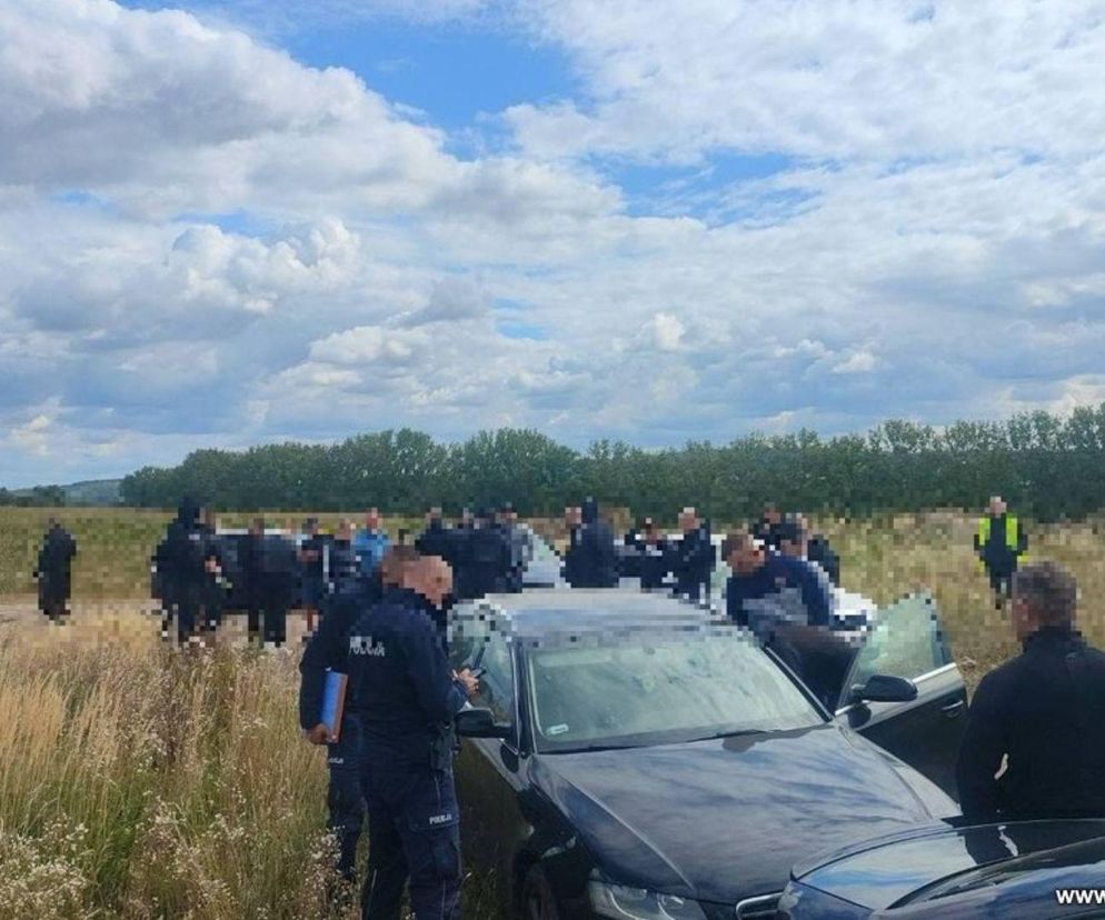 Policja przerwała zlot pseudokibiców koło Strzelina