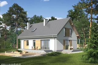 Projekt domu Ukryty w ciszy od Muratora - wizualizacje i plan 