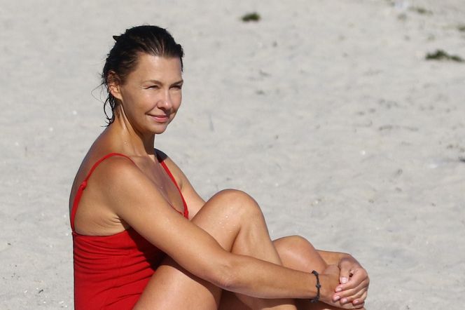 Anna Popek pracuje w zimnym morzu