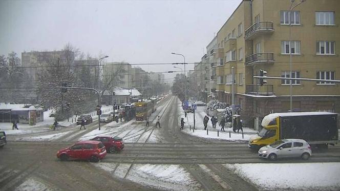 Bardzo trudne warunki na drogach w Łodzi