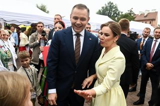 Marta Nawrocka na Dożynkach Prezydenkich