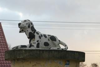   Pieski: Oto jedyny w Polsce pomnik psiaka - strażaka. Dalmatyńczyka Łatka