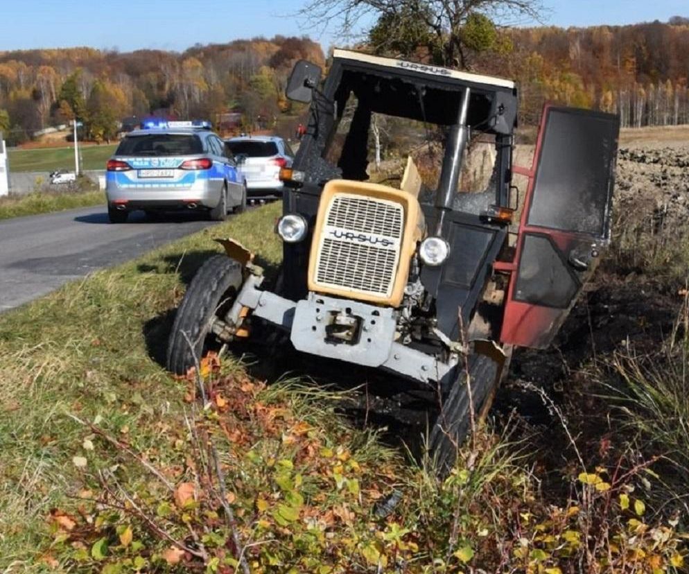 Ukradł traktor, bo nie chciał wracać piechotą z dyskoteki. Potem podpalił pojazd, żeby zatrzeć ślady