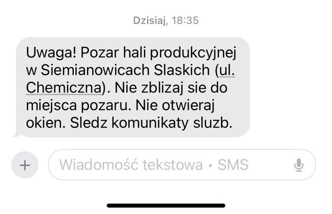 Pożar w Siemianowicach Śląskich