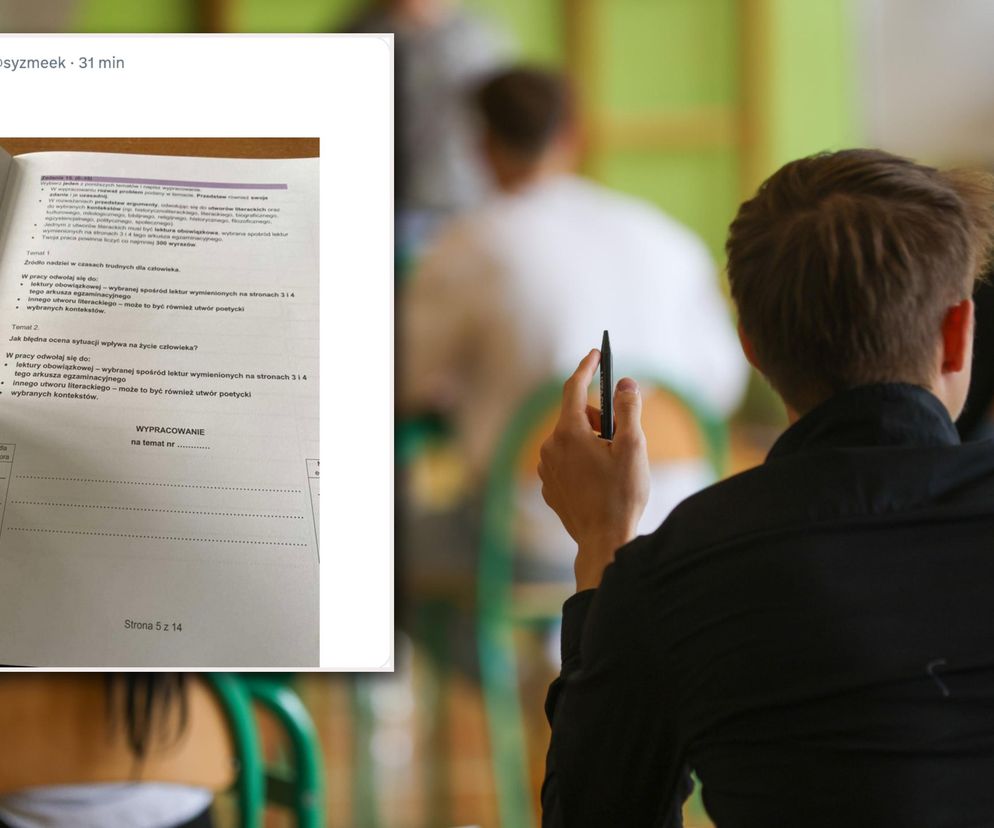 Matura 2025: Tematy wypracowania z polskiego wyciekły do sieci!? Zdjęcie arkusza hula już po internecie [5.05.2025]