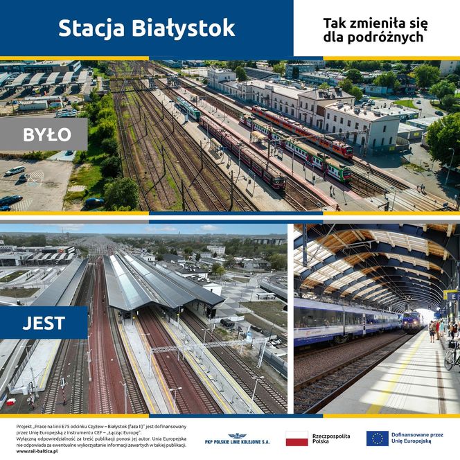  Stacja Białystok. PKP chwali się zrealizowaną inwestycją. "To epokowa zmiana jakościowa"