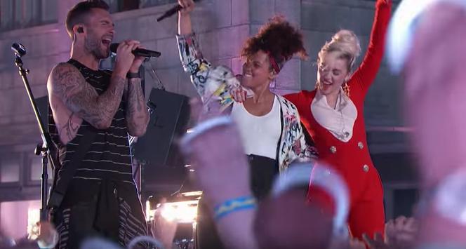 The Voice - Miley Cyrus, Alicia Keys, Adam Levine i Blake Shelton