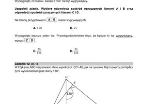  Egzamin ósmoklasisty 2021 matematyka. Arkusze CKE, pytania, odpowiedzi [26.05.2021]