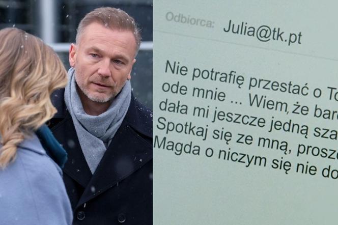 M jak miłość, odcinek 1735: Dziwna wiadomość Andrzeja do Julii dowodem przeciwko niemu w sprawie o zabójstwo?! Koszmarny finał spisku Malickiej zwala z nóg!– WIDEO, ZDJĘCIA