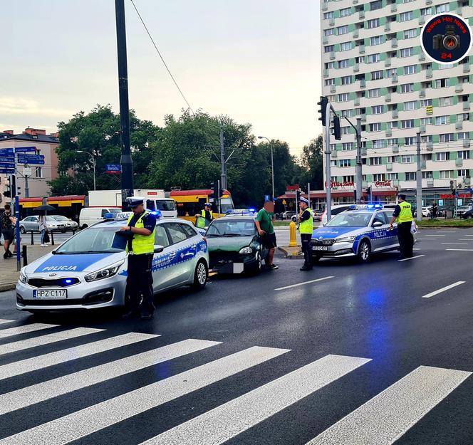 Wjechał w radiowóz. Dwóch policjantów w szpitalu