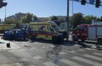 Wypadek na skrzyżowaniu ulic Limanowskiego i Maratońskiej